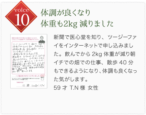 体調が良くなり体重も2k減りました